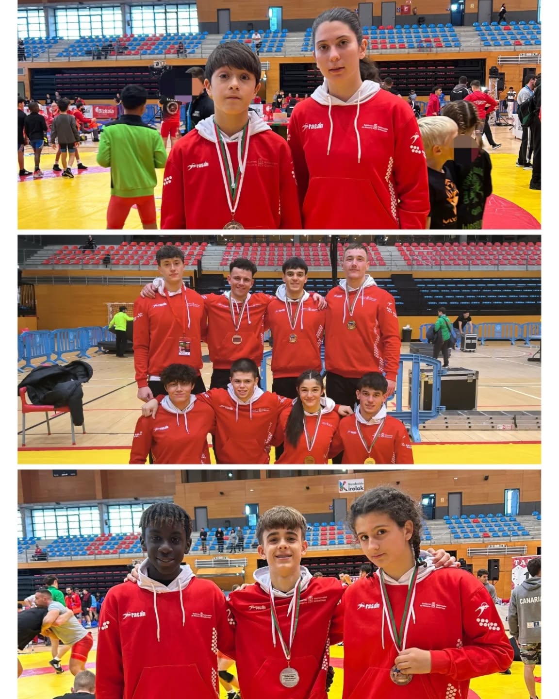 Gran jornada para el Club de Lucha Burlada en Barakaldo y en la Copa Maider Unda